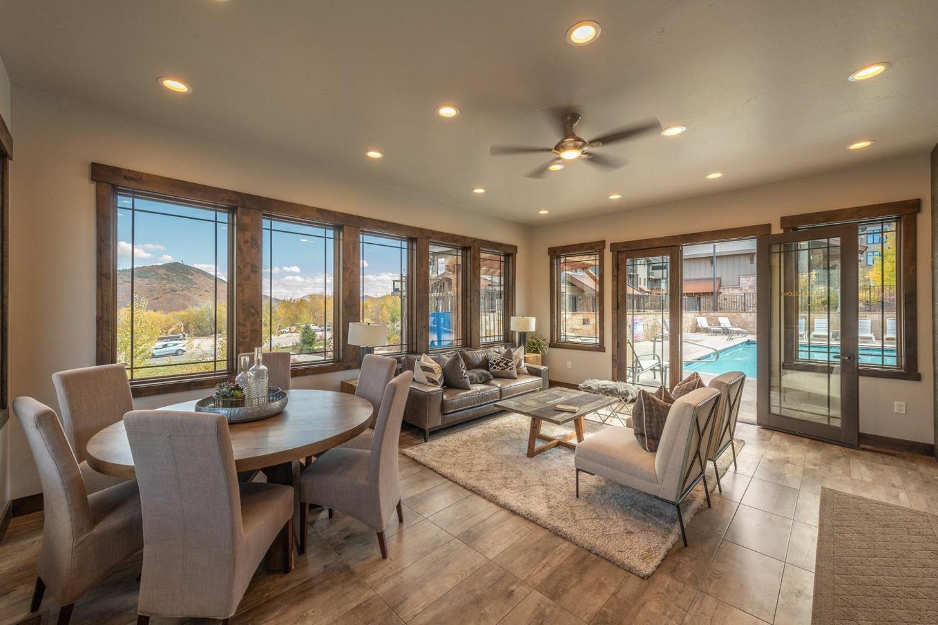 Blackstone Luxury 2Br, Walk To Skiing At Cabriolet, Mountain View, Shared Pool And Hot Tub, Gym 帕克城 外观 照片